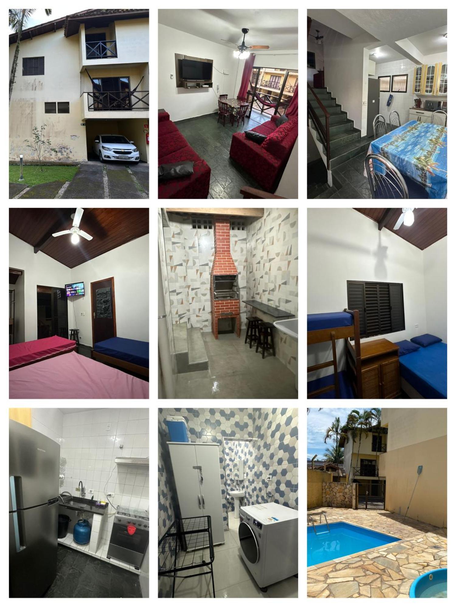 Triplex Piscina Churrasqueira Lava E Seca Wi-Fi E 2 Tvs Em Condominio Com 90M2 No Centro De Ubatuba Exteriör bild